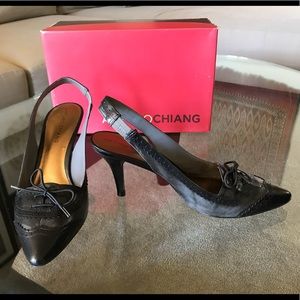 Arturo Chiang Black Slingback Heels